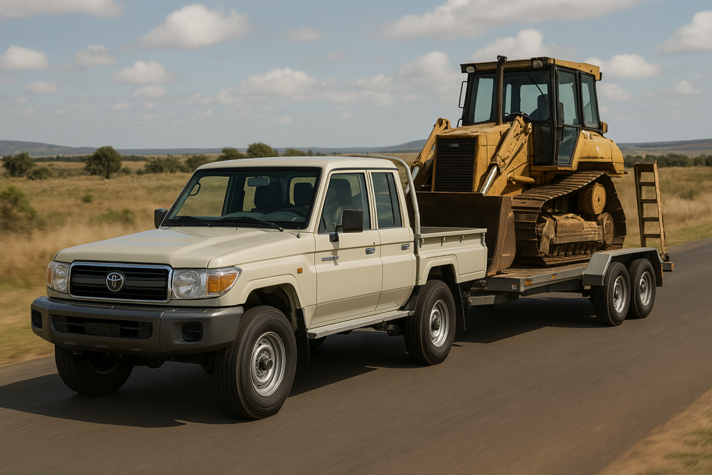 towing heavy loads landcruiser caravan